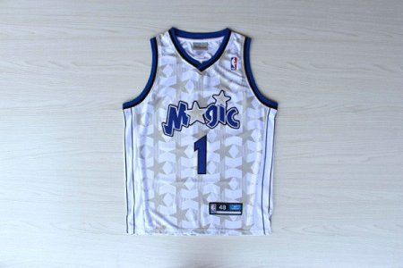 Maillot De Basket Orlando Magic Tracy McGrady 1 Fan version Blanc Star